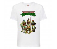 Футболка детская Черепашки Ниндзя 0011 (Ninja Turtles) белая (NTS wh 0011) 104 см