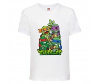 Футболка детская Черепашки Ниндзя 0023 (Ninja Turtles) белая (NTS wh 0023) 104 см