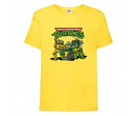 Футболка детская Черепашки Ниндзя 004 (Ninja Turtles) желтая (NTS yel 004) 104 см
