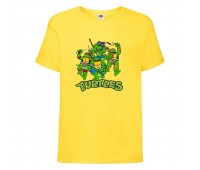 Футболка детская Черепашки Ниндзя 006 (Ninja Turtles) желтая (NTS yel 006) 104 см