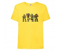 Футболка детская Черепашки Ниндзя 007 (Ninja Turtles) желтая (NTS yel 007) 104 см
