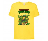 Футболка детская Черепашки Ниндзя 0019 (Ninja Turtles) желтая (NTS yel 0019) 104 см