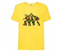 Футболка детская Черепашки Ниндзя 0026 (Ninja Turtles) желтая (NTS yel 0026) 104 см