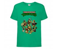 Футболка детская Черепашки Ниндзя 0011 (Ninja Turtles) зеленая (NTS grn 0011) 104 см