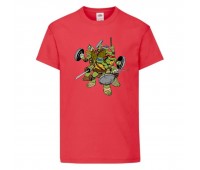 Футболка детская Черепашки Ниндзя 003 (Ninja Turtles) красная (NTS rd 003) 104 см