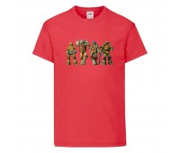 Футболка детская Черепашки Ниндзя 007 (Ninja Turtles) красная (NTS rd 007) 104 см