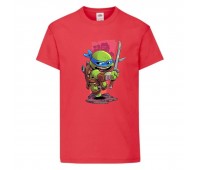 Футболка детская Черепашки Ниндзя 0017 (Ninja Turtles) красная (NTS rd 0017) 104 см