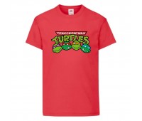 Футболка детская Черепашки Ниндзя 0025 (Ninja Turtles) красная (NTS rd 0025) 104 см