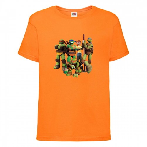 Футболка детская Черепашки Ниндзя 001 (Ninja Turtles) оранжевая (NTS orn 001) 104 см Футболка детская Черепашки Ниндзя 001 (Ninja Turtles) оранжевая (NTS orn 001) 104 см