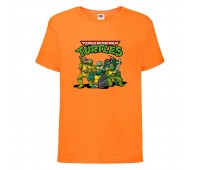 Футболка детская Черепашки Ниндзя 004 (Ninja Turtles) оранжевая (NTS orn 004) 104 см