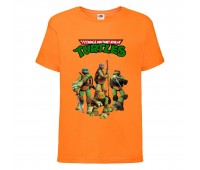 Футболка детская Черепашки Ниндзя 0011 (Ninja Turtles) оранжевая (NTS orn 0011) 104 см