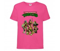 Футболка детская Черепашки Ниндзя 0011 (Ninja Turtles) розовая (NTS pnc 0011) 104 см