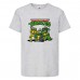 Футболка детская Черепашки Ниндзя 004 (Ninja Turtles) серая (NTS gry 004) 128 см