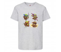 Футболка детская Черепашки Ниндзя 0012 (Ninja Turtles) серая (NTS gry 0012) 116 см Футболка детская Черепашки Ниндзя 0012 (Ninja Turtles) серая (NTS gry 0012) 116 см