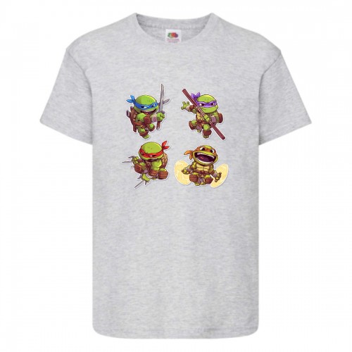 Футболка детская Черепашки Ниндзя 0012 (Ninja Turtles) серая (NTS gry 0012) 116 см Футболка детская Черепашки Ниндзя 0012 (Ninja Turtles) серая (NTS gry 0012) 116 см