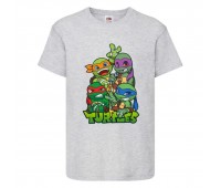 Футболка детская Черепашки Ниндзя 0023 (Ninja Turtles) серая (NTS gry 0023) 104 см