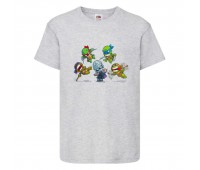 Футболка детская Черепашки Ниндзя 0024 (Ninja Turtles) серая (NTS gry 0024) 104 см
