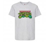 Футболка детская Черепашки Ниндзя 0025 (Ninja Turtles) серая (NTS gry 0025) 116 см