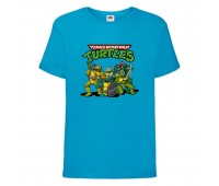 Футболка детская Черепашки Ниндзя 004 (Ninja Turtles) синяя (NTS blu 004) 116 см