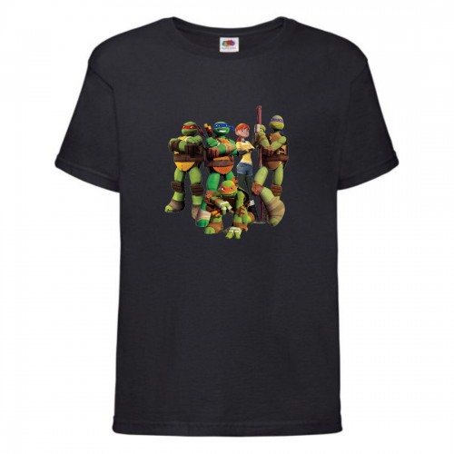 Футболка детская Черепашки Ниндзя 001 (Ninja Turtles) черная (NTS blc 001) 128 см Футболка детская Черепашки Ниндзя 001 (Ninja Turtles) черная (NTS blc 001) 128 см