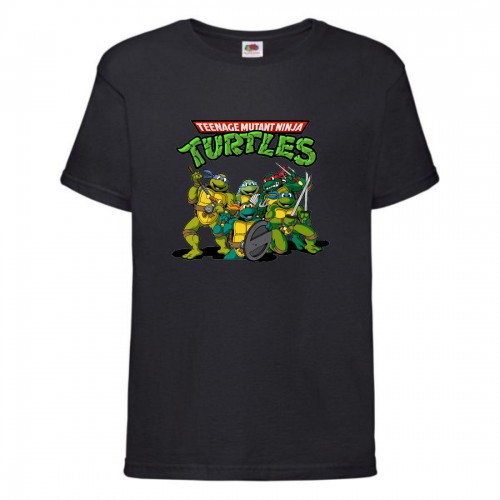 Футболка детская Черепашки Ниндзя 004 (Ninja Turtles) черная (NTS blc 004) 128 см Футболка детская Черепашки Ниндзя 004 (Ninja Turtles) черная (NTS blc 004) 128 см
