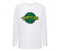 Лонгслив реглан Черепашки Ниндзя 0022 (Ninja Turtles) белый (NTR wh 0022) 104 см