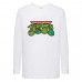 Лонгслив реглан Черепашки Ниндзя 0025 (Ninja Turtles) белый (NTR wh 0025) 128 см
