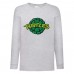 Лонгслив реглан Черепашки Ниндзя 0022 (Ninja Turtles) серый (NTR gry 0022) 152 см
