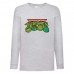 Лонгслив реглан Черепашки Ниндзя 0025 (Ninja Turtles) серый (NTR gry 0025) 104 см