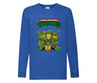 Лонгслив реглан Черепашки Ниндзя 0019 (Ninja Turtles) синий (NTR blu 0019) 104 см