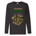Лонгслив реглан Черепашки Ниндзя 0011 (Ninja Turtles) черный (NTR blc 0011) 104 см