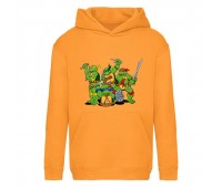 Худи детская Черепашки Ниндзя 009 (Ninja Turtles) оранжевый (NTR orn 009) 116 см