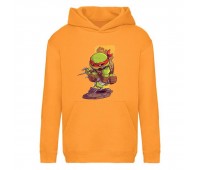 Худи детская Черепашки Ниндзя 0016 (Ninja Turtles) оранжевый (NTR orn 0016) 116 см