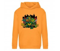Худи детская Черепашки Ниндзя 0018 (Ninja Turtles) оранжевый (NTR orn 0018) 116 см