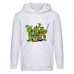 Худи детская Черепашки Ниндзя 009 (Ninja Turtles) серый (NTR gry 009) 116 см