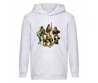 Худи детская Черепашки Ниндзя 0010 (Ninja Turtles) серый (NTR gry 0010) 116 см