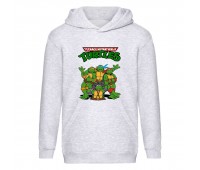 Худи детская Черепашки Ниндзя 0019 (Ninja Turtles) серый (NTR gry 0019) 116 см