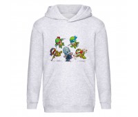 Худи детская Черепашки Ниндзя 0024 (Ninja Turtles) серый (NTR gry 0024) 116 см