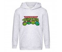 Худи детская Черепашки Ниндзя 0025 (Ninja Turtles) серый (NTR gry 0025) 116 см