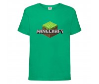 Футболка детская Майнкрафт 002 (Minecraft) зеленая (MNKT grn 002) 140 см Футболка детская Майнкрафт 002 (Minecraft) зеленая (MNKT grn 002) 140 см