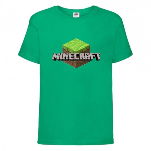 Футболка детская Майнкрафт 002 (Minecraft) зеленая (MNKT grn 002) 140 см Футболка детская Майнкрафт 002 (Minecraft) зеленая (MNKT grn 002) 140 см
