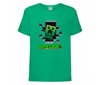 Футболка детская Майнкрафт 003 (Minecraft) зеленая (MNKT grn 003) 164 см Футболка детская Майнкрафт 003 (Minecraft) зеленая (MNKT grn 003) 164 см