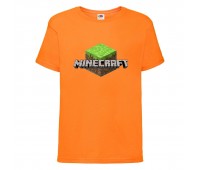 Футболка детская Майнкрафт 002 (Minecraft) оранжевая (MNKT orn 002) 164 см Футболка детская Майнкрафт 002 (Minecraft) оранжевая (MNKT orn 002) 164 см