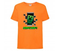 Футболка детская Майнкрафт 003 (Minecraft) оранжевая (MNKT orn 003) 164 см Футболка детская Майнкрафт 003 (Minecraft) оранжевая (MNKT orn 003) 164 см