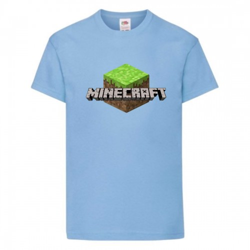 Футболка детская Майнкрафт 002 (Minecraft) голубая (MNKT lbl 002) 152 см Футболка детская Майнкрафт 002 (Minecraft) голубая (MNKT lbl 002) 152 см