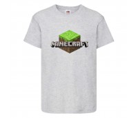 Футболка детская Майнкрафт 002 (Minecraft) серая (MNKT gry 002) 116 см Футболка детская Майнкрафт 002 (Minecraft) серая (MNKT gry 002) 116 см