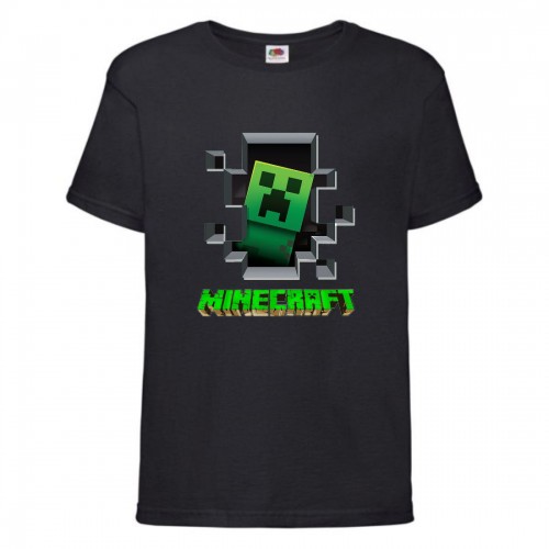 Футболка детская Майнкрафт 003 (Minecraft) черная (MNKT blc 003) 116 см Футболка детская Майнкрафт 003 (Minecraft) черная (MNKT blc 003) 116 см