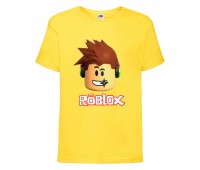 Футболка детская Роблокс 001 (Roblox) желтая (RB yel 001) 164 см Футболка детская Роблокс 001 (Roblox) желтая (RB yel 001) 164 см