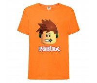 Футболка детская Роблокс 001 (Roblox) оранжевая (RB orn 001) 164 см Футболка детская Роблокс 001 (Roblox) оранжевая (RB orn 001) 164 см