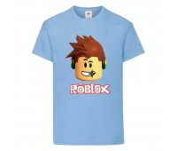 Футболка детская Роблокс 001 (Roblox) голубая (RB lbl 001) 164 см Футболка детская Роблокс 001 (Roblox) голубая (RB lbl 001) 164 см